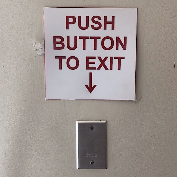 Pic Push Button To Exit