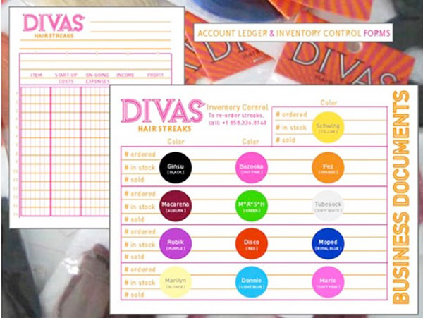 Divas Hair Streaks Business In A Bag Business Documents