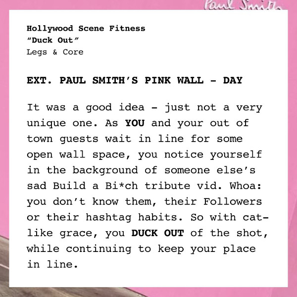 Pic Hollywood Scene Fitness Paul Smith Pink Wall 01