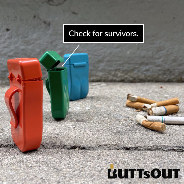 ButtsOut Portable Ashtrays Orange