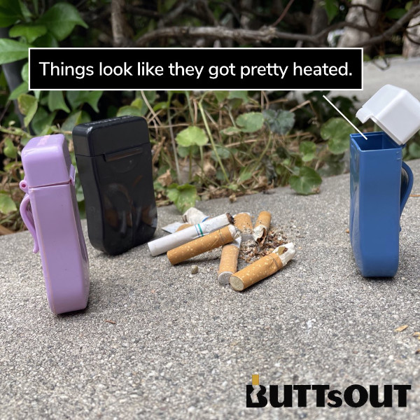 ButtsOut Portable Ashtrays Blue